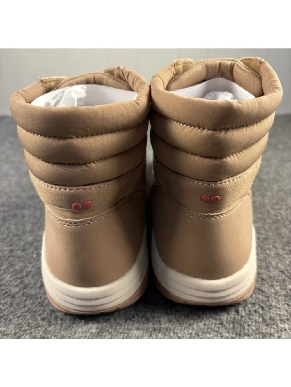 Ryka Amanda Women’s US 10W Wide Tan Mid Top Hiking Boots Comfort New Without Box